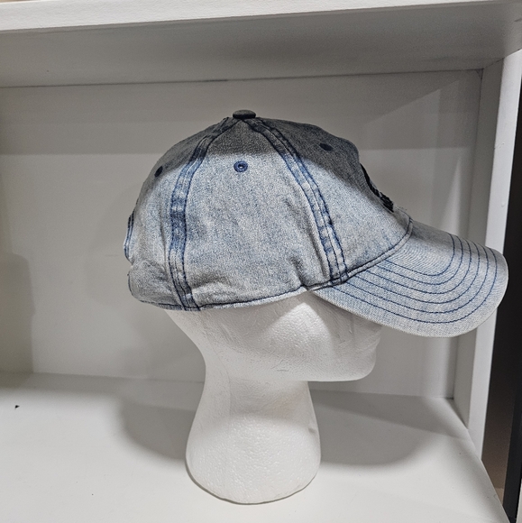 Adidas original  logo denim strap back jeans hat - Picture 4 of 6